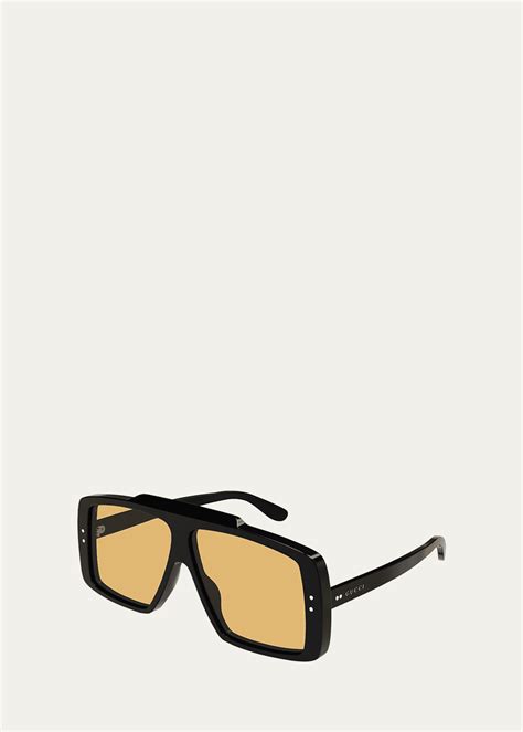 gucci gg1369s|Gucci Men's GG1369S Shield Sunglasses .